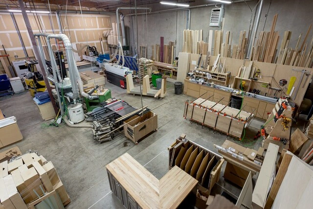 Work area in ARKA shop